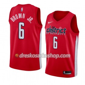 Muški NBA Dres Washington Wizards Troy Brown Jr. 6 Nike 2018-19 Crvena Swingman